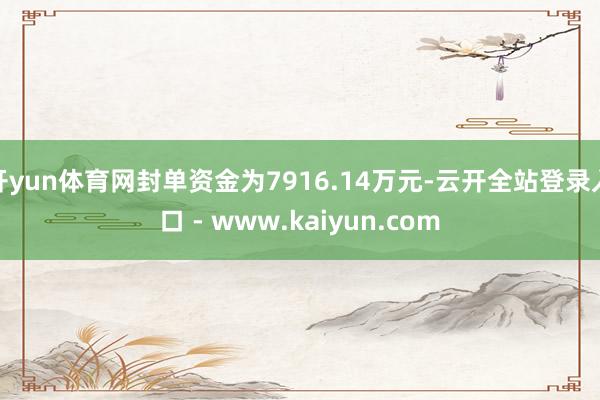 开yun体育网封单资金为7916.14万元-云开全站登录入口 - www.kaiyun.com