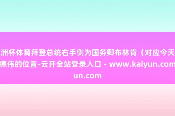 欧洲杯体育拜登总统右手侧为国务卿布林肯（对应今天庞德伟的位置-云开全站登录入口 - www.kaiyun.com