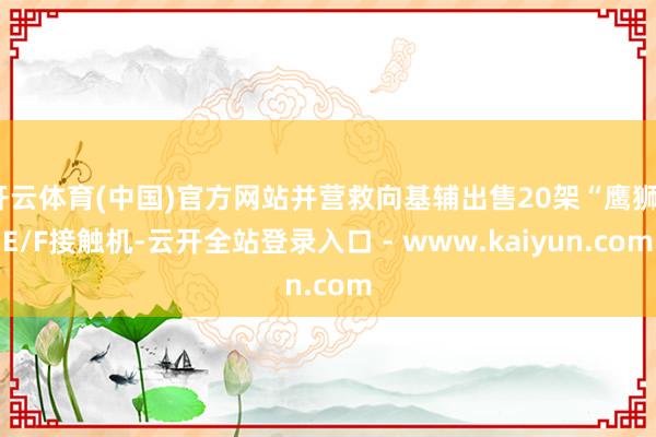 开云体育(中国)官方网站并营救向基辅出售20架“鹰狮”E/F接触机-云开全站登录入口 - www.kaiyun.com