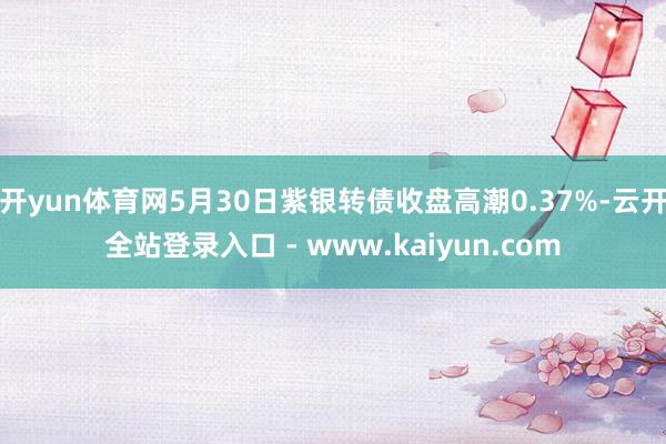 开yun体育网5月30日紫银转债收盘高潮0.37%-云开全站登录入口 - www.kaiyun.com