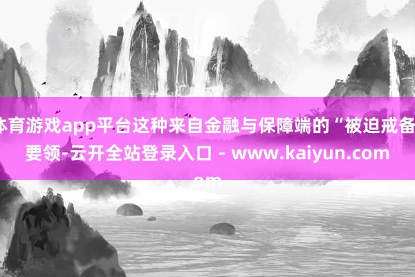 体育游戏app平台这种来自金融与保障端的“被迫戒备”要领-云开全站登录入口 - www.kaiyun.com