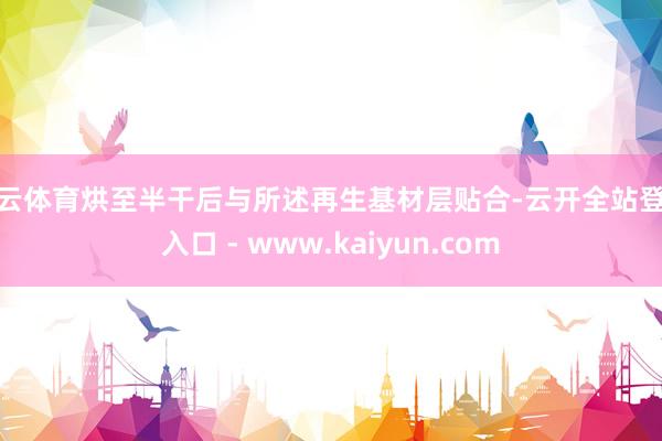 开云体育烘至半干后与所述再生基材层贴合-云开全站登录入口 - www.kaiyun.com